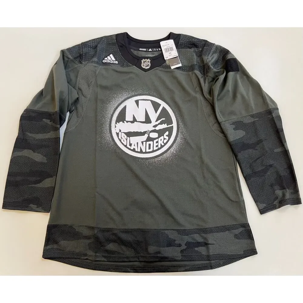 Adidas NHL New York Islanders Military Salute Jersey Camo EI2448 Men's Size 52